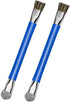 GTHUNDER 2pcs Double Head Anti-Static ESD Safe Hard Brush, Phone Motherboard IC Cleaning Tools, Blue