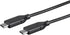 Monoprice Essentials USB-C to USB-C 2.0 Cable - 480Mbps, 5A, 4m (13.1 ft) Black