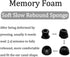 Memory Foam Ear Tips Compatible with JBL Tune 230NC TWS Earbuds, Foam Ear Buds Noise Cancelling Ear Cap Ear Plug Eartips, LMS 3 Size 3 Pairs,Black 214