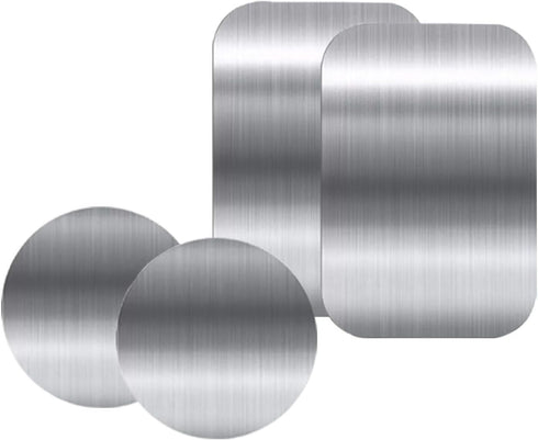 Adhesive Thin Metal Plates(Compatible with Magnetic Mounts),4 Piece Metal Plates for Phone