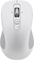 Wireless Bluetooth Mouse (USB + BT1 + BT2), Full Size, Multi-Device Silent Mouse for Computer, Laptop, iPad, MacBook