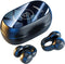 Wireless Earbuds Bluetooth 5.3, Open Ear Clip Headphones with LED Power Display, Sport Air Conduction Earphones (Black)