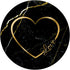 PopSockets PopGrip Love Heart Gold Black Marble-Look Cute for Girls and Women