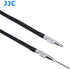 Fotasy TCR-70BK 70cm Bulb-Lock JJC Black Threaded Cable Release, Mechanical Shutter Release Cable, Mechanical Cable