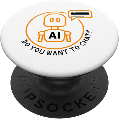 Computer AI Artificial Intelligence Robot Learning Internet PopSockets Swappable PopGrip