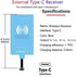 External Type-C Wireless Charging Receiver for Samsung Galaxy A13 A23 A33 A53 A73 5G with Charger