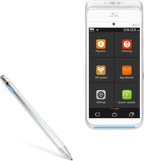BoxWave Stylus Pen Compatible with Pax A920, AccuPoint Active Stylus with Ultra Fine Tip