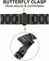 XIHAMA Mi Band 8 Watch Band, Stainless Steel Metal Replacement Strap for Xiaomi Mi Band 8 Tracker Smartwatch