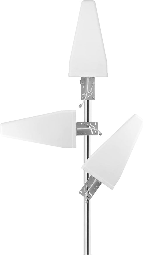 Pole Mount Bracket L - Mounting Bracket to Wall Hardware for LPDA yagi Outdoor Antenna with U-Bolt