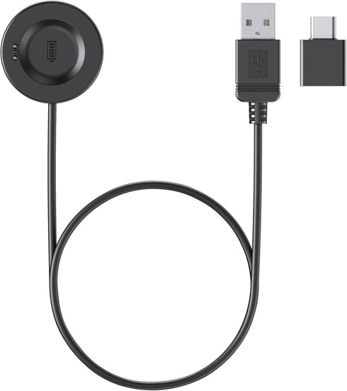 Replacement USB Charger Cable for iTouch Wearables Air 3 & Sport 3 Smartwatch, Compatible Charging Base (Black)