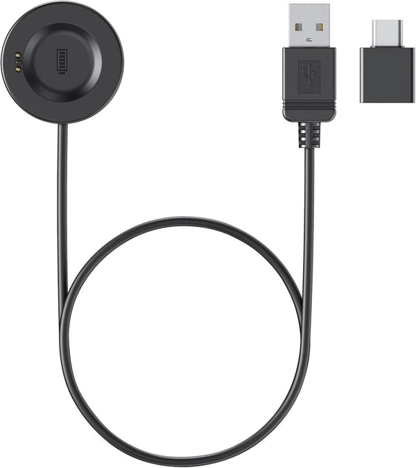 Replacement USB Charger Cable for iTouch Wearables Air 3 & Sport 3 Smartwatch, Compatible Charging Base (Black)