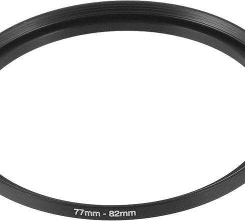 uxcell Camera Lens Filter, Metal Filter Step Up Ring Adapter 77mm to 82mm for Digital DSLR SLR Camera, Black