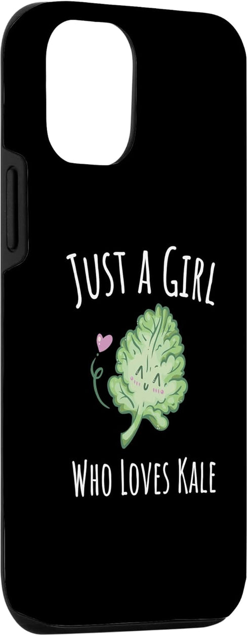 Funny Vegan Vegetarian Kale Designs 12/12 iPhone Pro Just a Girl who loves Kale Case