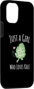 Funny Vegan Vegetarian Kale Designs 12/12 iPhone Pro Just a Girl who loves Kale Case