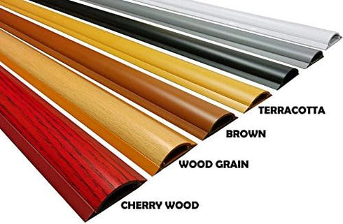 Electriduct Cable Shield Floor Cord Cover CSX-2 PVC Wire Protector 36 Inch - Wood Grain