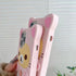 3D Cute Cartoon Bear Phone Case for iPhone 14 Pro Max, Fashionable Funny Pink Bear Design, Soft TPU Protective Cover