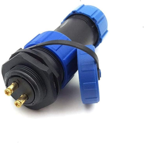 Uonecn 3 Pcs SP2110 2 Pin IP67 Waterproof LED Power Wire Connector Screw Press Aviation Connector
