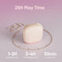 Wireless Bluetooth Earbuds, in Ear Headphones with 25Hrs Playtime, Noise Cancellation Microphone, Pink