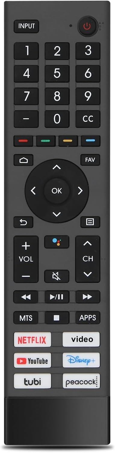 Tsinghcw for Hisense Tv Remote Replacement,Universal Remote Control for Hisense Android Smart TVNo