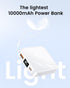 10000mAh Mini Power Bank, Portable Charger with USB C Input/Output, 30W Fast Charging