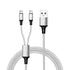 IFLASH 6ft Dual MicroUSB Splitter Charge Cable - Charge Two Micro USB Devices from One USB Port - Perfect for GPS &