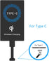2PCS Universal Ultra Slim Type C Wireless Charger Receiver Module, Qi Receiver for Type C Mobile Phones