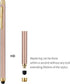ChaoQ Stylus for Touch Screens, Capacitive Stylus Pen (10 Pcs) - Black, White, Silver, Gold, Red with 12 Tips