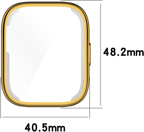 5Pack Screen Protector Cases Compatible with Amazfit Bip 5 Smart Watch 1.91inch Screen Protector Case Protective Case Intended for Amazfit Bip 5