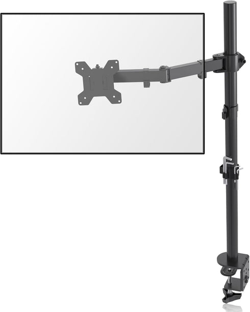 Suptek MD6821 Single Monitor Arm Desk Mount, Fully Adjustable for 1 Screen up to 32 inch, Extra Tall 31.5 inch Pole,