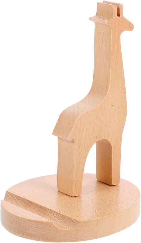 Hemobllo 4.72X3.34X5.11In Giraffe Shape Mobile Phone Stand Cartoon Desktop Phone Holder for Home Office Eco-Friendly
