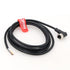 DRRI M12 Right Angle 8-Pins Female Sensor Connector to Fly Lead Waterproof Electrical Shield Cable for Automation