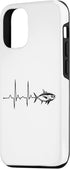 We Love Tuna Fishing - Apparel & Gifts 12/12 Tuna Fish Heartbeat Yellowfin Bluefin Tuna Fishing Case for iPhone Pro