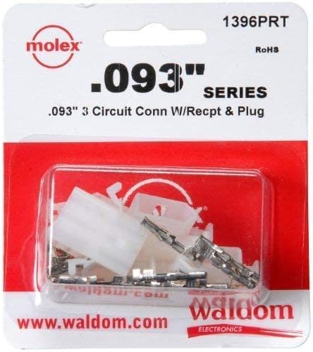 Molex 3-Pin Connector Kit, 0.093" (3 Sets)