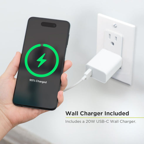 PureGear Kickstand 15W Qi-Certified Fast Magnetic Wireless Charging Pad for iPhone 15/15Pro/15ProMax/14/13/12, Galaxy