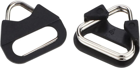 Stainless Steel Triangle Split Ring, Camera Strap Hook Lug Ring with Plastic Cap for Belt Hook Lanyard, 2 pcs