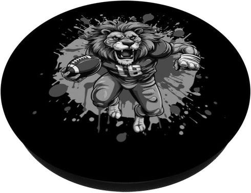 Lion Playing American Football Sport PopSockets Standard Grip