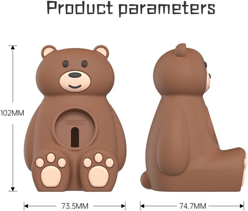 SIKAI CASE 9-1(45mm,44mm,42mm,41mm,40mm, 38mm) Cute Bear iWatch Charger Stand Compatible with iWatch Series for iWatch