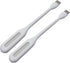 Mini USB Light, Portable Book Reading Lamp with 6 LEDs, USB Powered Flexible Night Light - 2 Pack (White)