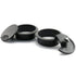 HJ Garden 2pcs Desk Wire Cord Cable Grommets, 2.8"L x 2.8"W Hole Cover for Office PC Cable Organizer, Black