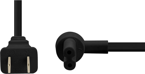 2-Pack - Extra Short Power Cord Compatible with Sonos Era 100 and Era 300 Speakers (Black - 19.5 Inches)