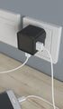 Allocacoc USB Cube Original, 4 Ports USB Wall Charger, 2 USB-C & 2 USB, 3A, 5V, 15W, Compact Design Compatible with