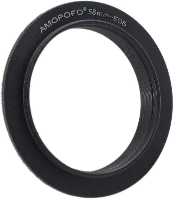 58mm Macro Lens Reverse Ring Compatible with EF-S 90D 80D 70D 60Da 60D 50D 40D 30D with EF-S 18-55mm Kit Lens
