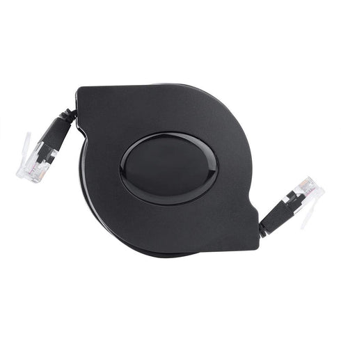 Sonew CAT6 Ethernet Cable - Adjustable Retractable RJ45 LAN Network Cable, High Speed, 2m/6.6ft, Black