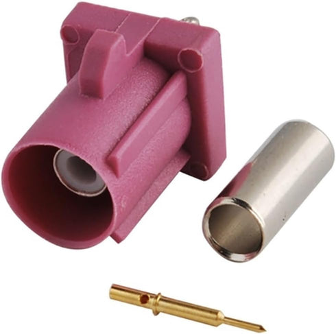 QUYEFA FA-KRA H Violet Crimp Male RF Connector Key Code Compatible with GPS
