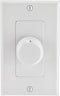 Monoprice Speaker Volume Controller, Rotary Type, 100 Watts Per Channel, 4-16 Ohms, Single Gang, White