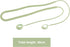 2PCS Silicone Anti-Loss Straps, Soft Neck Rope Cord Sport Lanyard 40cm Length for Samsung Galaxy Buds 2 (Black & Green)