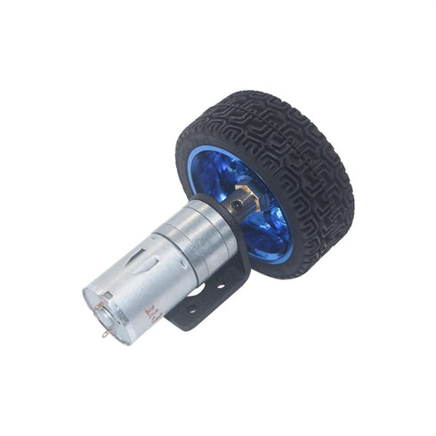 COKYIS 6V 65mm 12RPM 1360 130 12V) DC Geared Motors Hobby RC Vehicle Gear Motors Robot Parts Wheel Kit to RPM