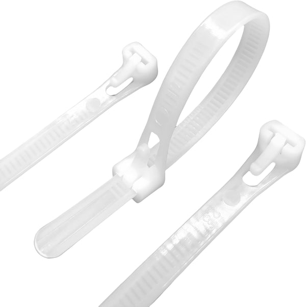 Zip Ties in White - 6 Inch