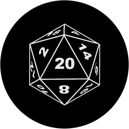D20 Dice RPG Role Playing Board Game Gift PopSockets Standard PopGrip