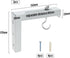 The Lord of the Tools Projector Screen L-Bracket Mounting Hanger Holder, Adjustable Extension with Hook for 20KG
